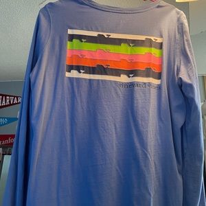 USED VINEYARD VINES BLUE LONG SLEEVE